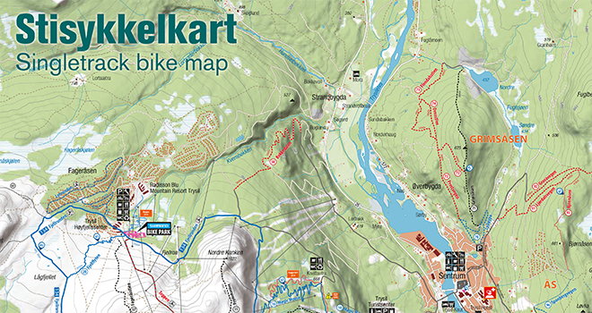 kart trysil Sykkelkart