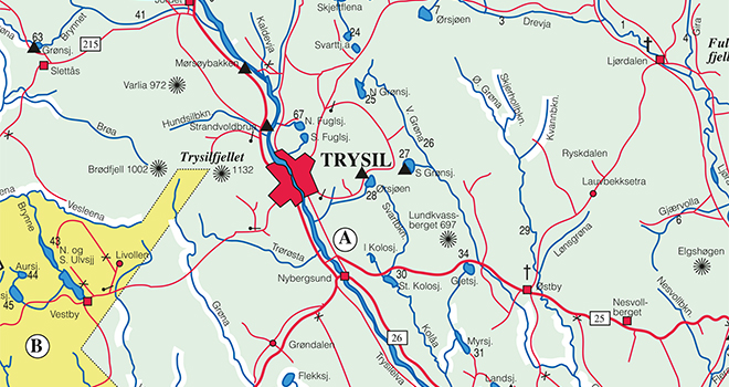 Fishing map Trysil 